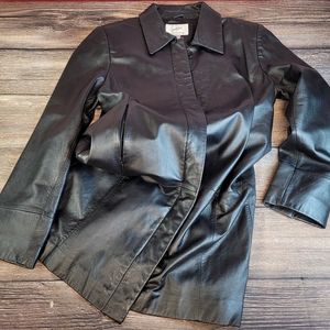 Jacqueline Ferrar 100% lambskin leather jacket coat SZ Medium